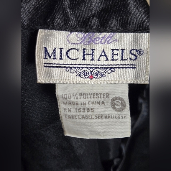 Vintage Y2K Beth Michaels Satin Whimsygoth Soft Grunge Cropped Cami, Small - Picture 3 of 3